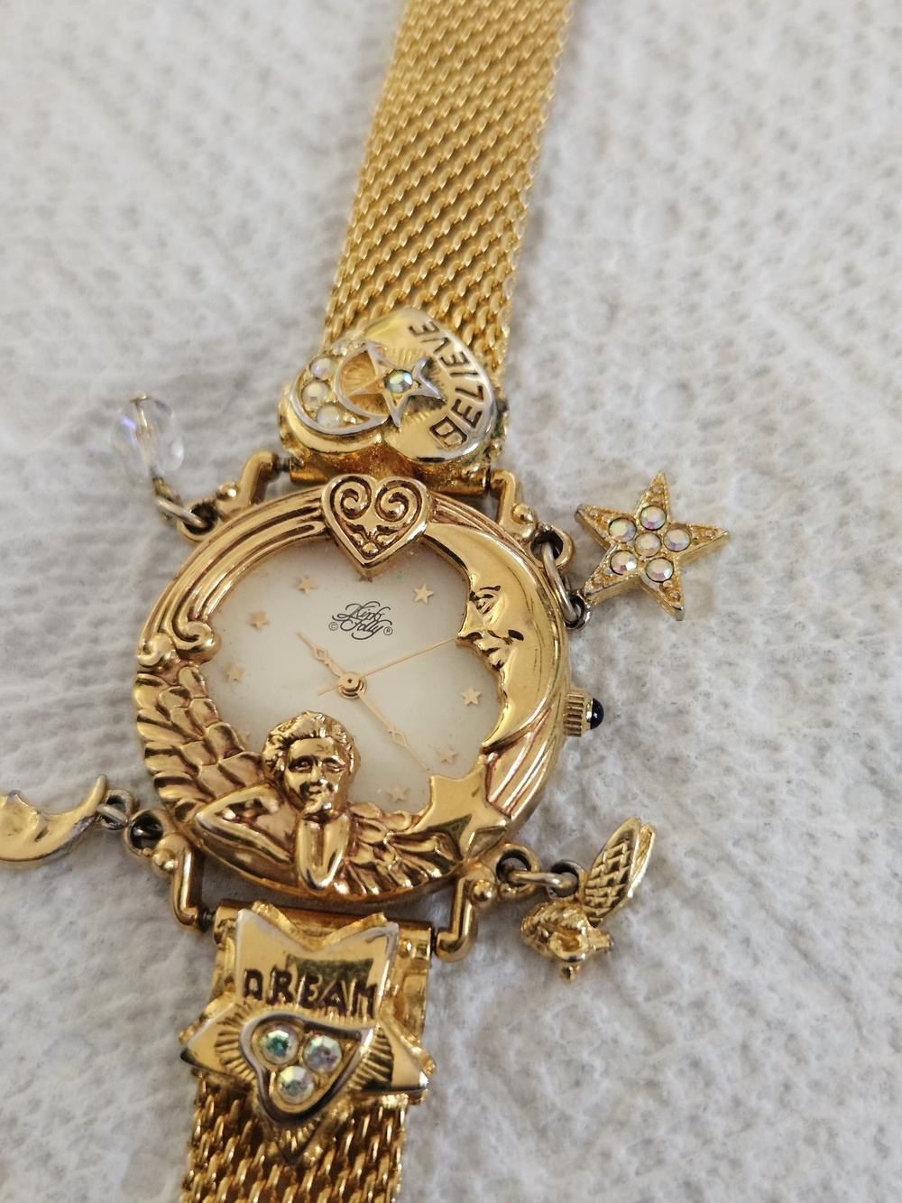 Kirks Folly 1994 Anniversary Angel Time Celestial Dream Believe Watch - Picture 3 of 8